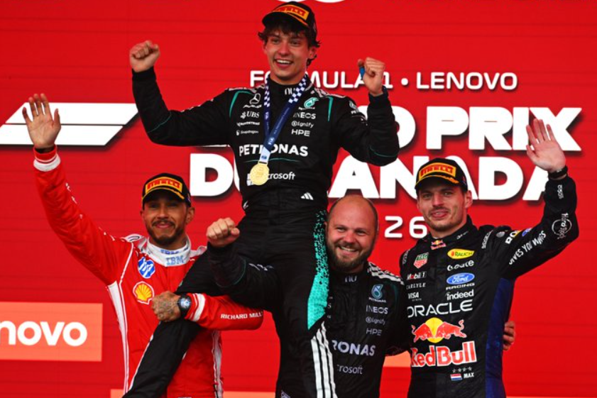 Antonelli vence GP do Canadá e bate recorde; Bortoleto é 13º