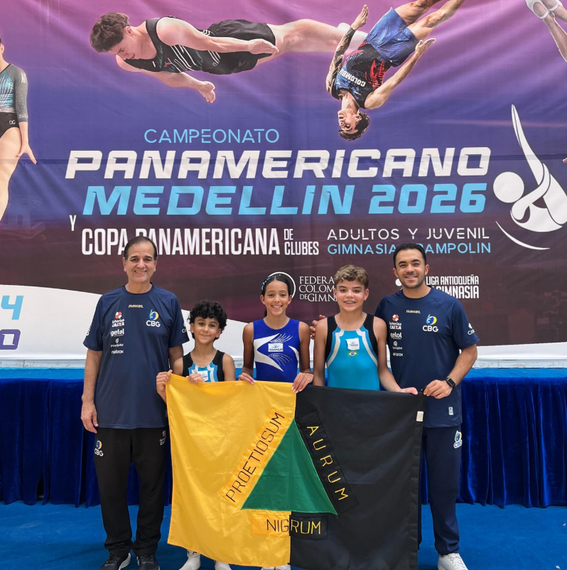 Atletas de Ouro Preto conquistam medalhas no Pan-Americano de Ginástica de Trampolim