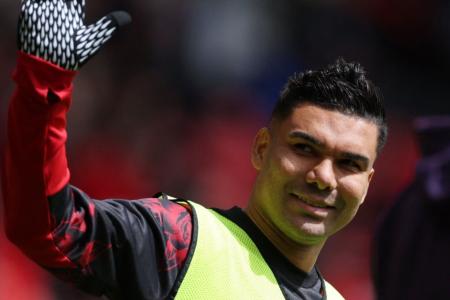 Casemiro em despdida do Manchester United em 2026