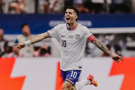 Pulisic em atuação pelo seleção dos Estados Unidos
