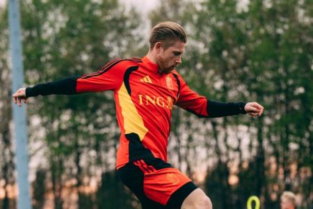 Kevin De Bruyne em atuação pela Seleção Belga