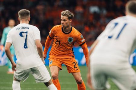Frenkie de Jong em jogo pela Seleção Holandesa