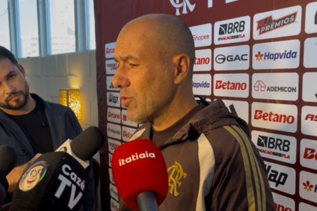 Leonardo Jardim, técnico do Flamengo, em entrevista coletiva