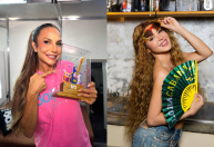 Ivete e Shakira são flagradas juntas em ensaio para show em Copacabana