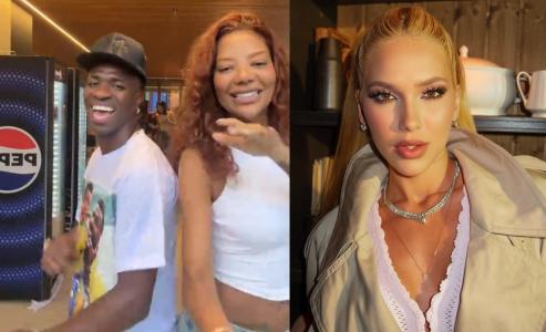 Vini Jr. aparece feliz ao lado de Ludmilla, e fãs de Virginia se irritam