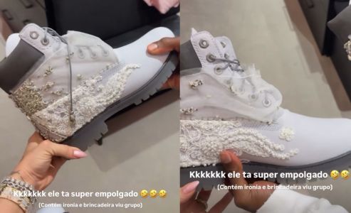 Virginia exibe bota luxuosa de Vini Jr • Reprodução | Redes sociais