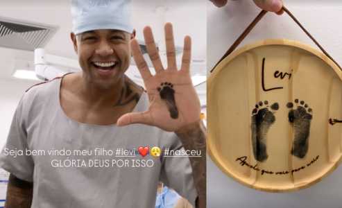 Nascimento de Levi foi comunicado por casal nas redes sociais • Reprodução | Redes sociais