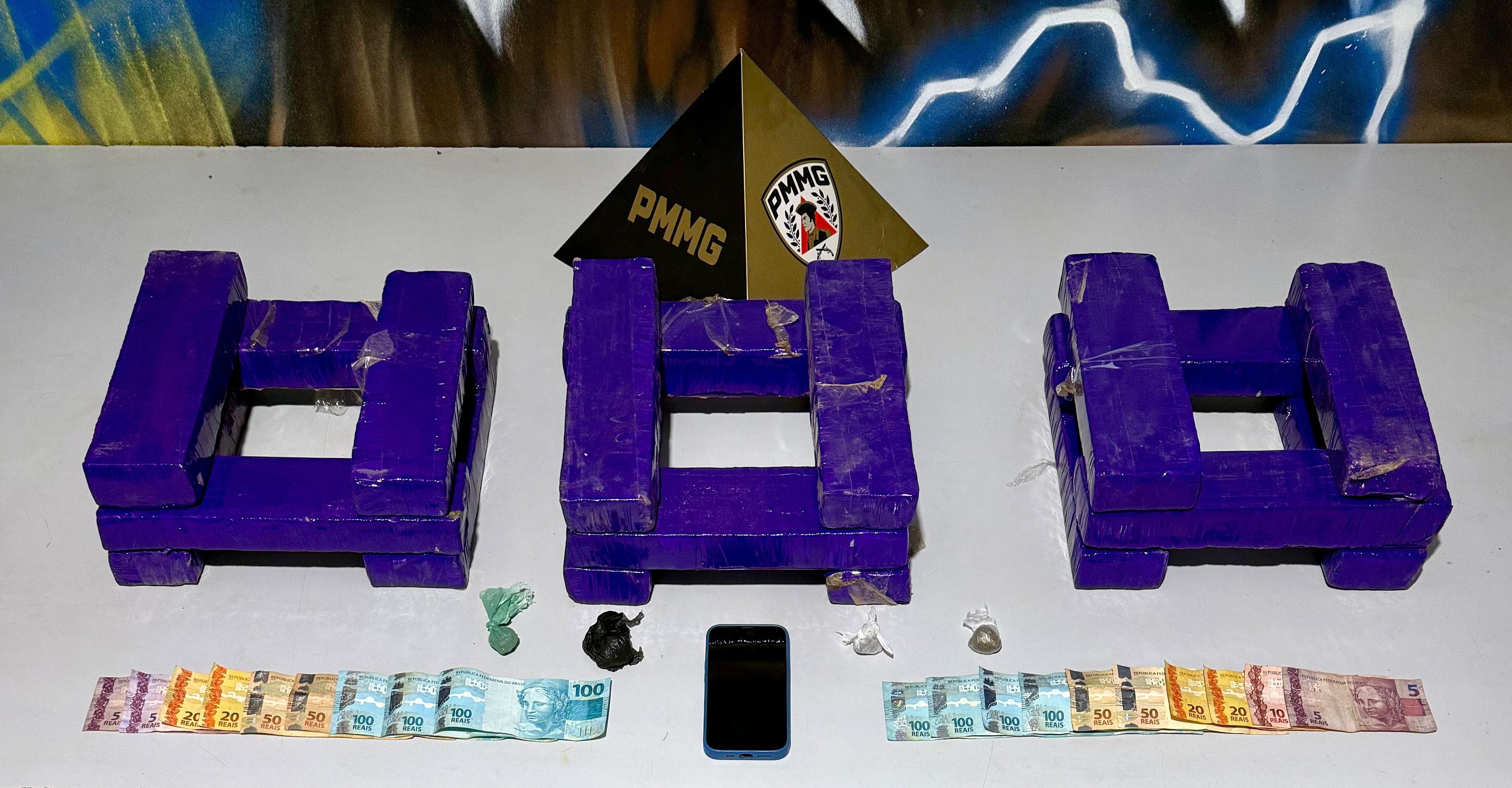 Suspeito de tentativa de homicídio em Ipatinga é preso e 18 barras de maconha apreendidas