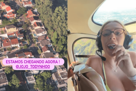 Malévola sobrevoa casa de Jojo Todynho • Reprodução | Redes Sociais