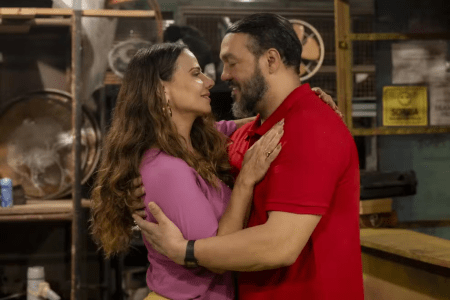 Viviane Araújo e Belo contracenam juntos em Três Graças