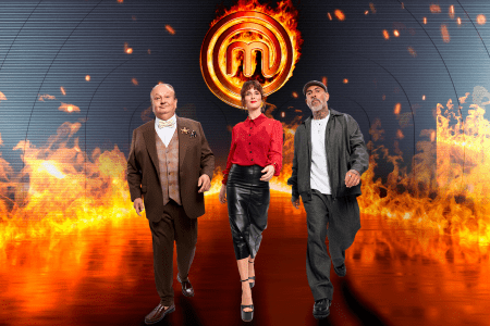 Erick Jacquin, Helena Rizzo e Henrique Fogaça em imagem de divulgação da nova temporada