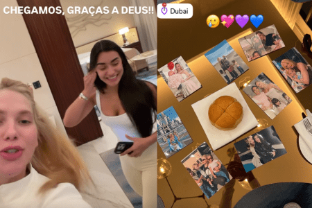 Virginia mostrou registros do quarto em Dubai • Reprodução | Redes Sociais