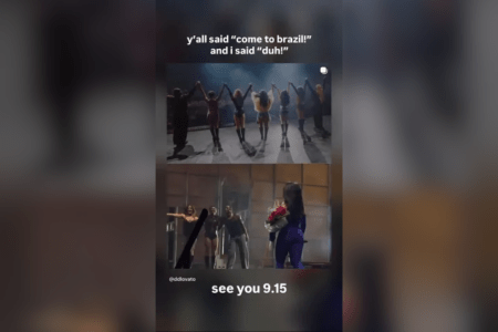 Demi Lovato anuncia show da turnê “It’s Not That Deep” em São Paulo • Reprodução | Redes Sociais