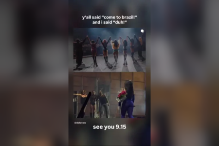 Demi Lovato anuncia show da turnê “It’s Not That Deep” em São Paulo • Reprodução | Redes Sociais