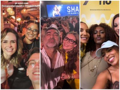 Famosos prestigiam show de Shakira
