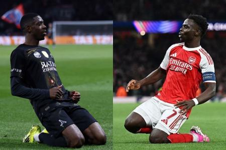 Dembélé e Saka comandam os ataques de PSG e Arsenal