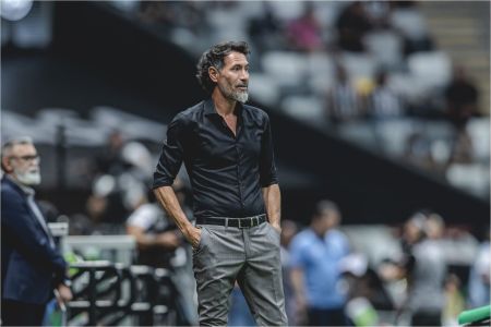 Barba Dmonínguez durante jogo do Atlético e Botafogo pelo Brasileiro
