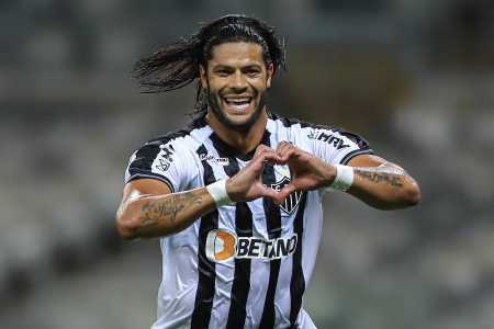 Hulk comemora primeiro gol pelo Atlético em jogo sobre o Coimbra, pelo Mineiro 2021 • Pedro Souza/Atlético