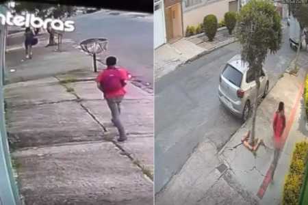 Circuito de segurança flagrou o crime