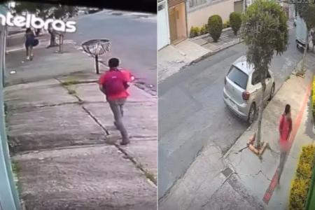 Circuito de segurança flagrou o crime