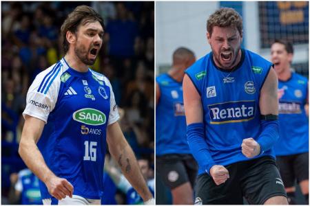 Lucão, do Sada Cruzeiro, e Bruninho, do Campinas