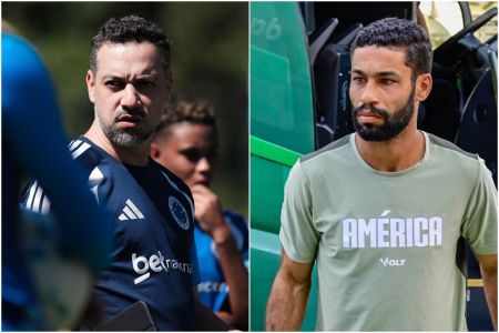 Jonas Urias, do Cruzeiro, e Jorge Victor, do América