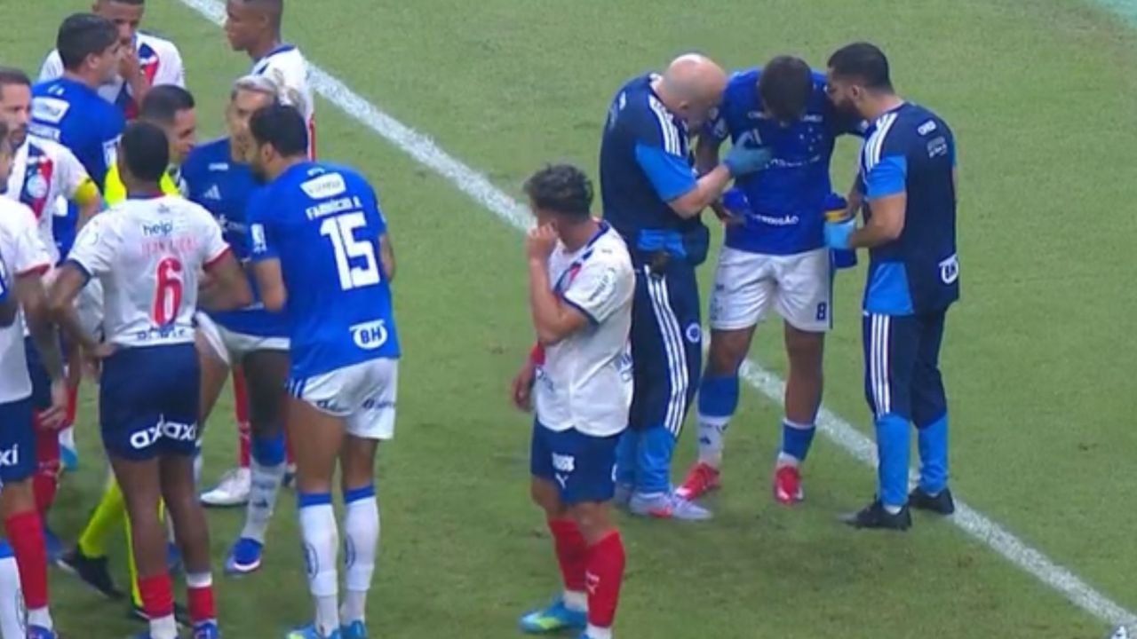 Matheus Henrique enfrenta novo drama físico e resulta em avaliação médica após pancada brutal