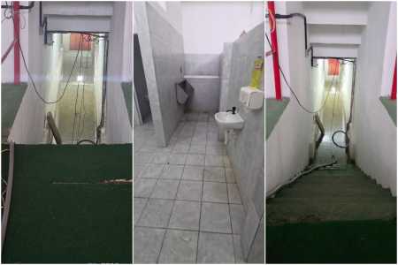 Vestiário dos Aflitos antes de Náutico x América pela Série B
