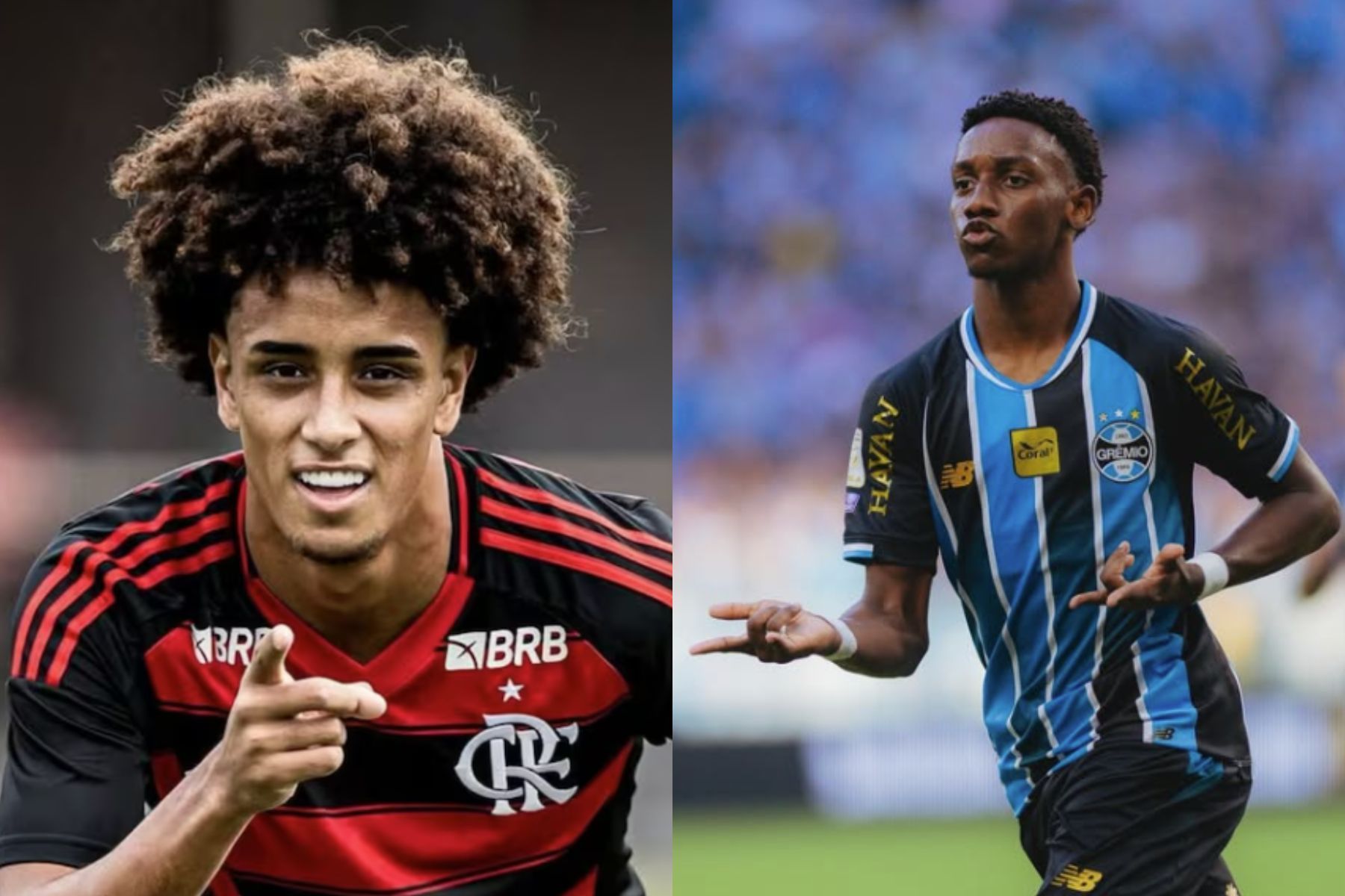 Clube europeu mira joias de Flamengo e Grêmio no mercado de transferências, diz jornal