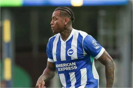 Igor Júlio em ação pelo Brighton-ING • Divulgação/Brighton