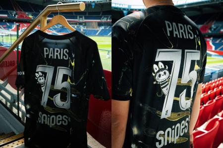 Camisa do PSG em parceria com Labubu