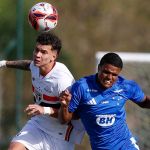 Cruzeiro reencontra Júlio Baptista e empata com São Paulo pelo Brasileiro Sub-20