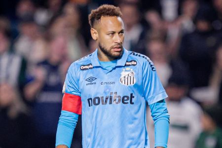 Neymar em jogo do Santos