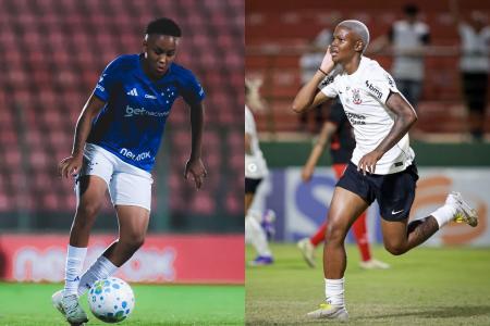 Jogadoras de Cruzeiro e Corinthians