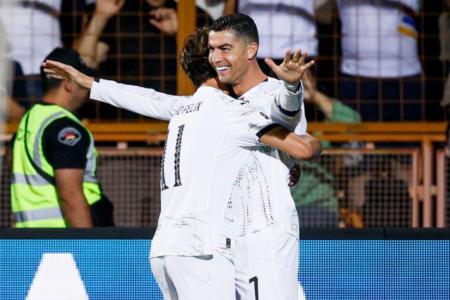 Cristiano Ronaldo e João Félix pela Seleção de Portugal