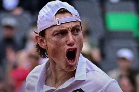 Ignácio Buse em ação no ATP 500 de Hamburgo