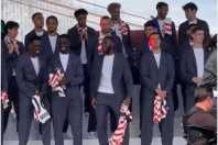 Seleção dos EUA se apresenta para a Copa e ‘ganha’ show de rapper em Nova York
