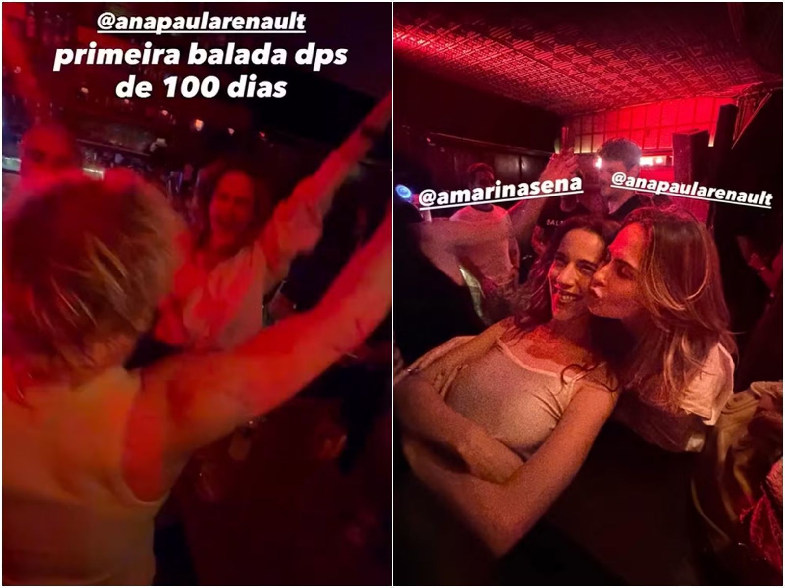 Ana Paula Renault e Juliano Floss curtem primeira balada juntos após confinamento