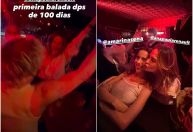 Ana Paula Renault e Juliano Floss curtem primeira balada juntos após confinamento