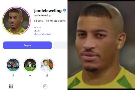 Jamie Leweling altera foto nas redes sociais