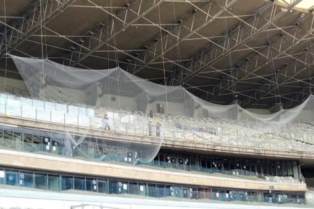 Mineirão instala tela de proteção em setor visitante do estádio