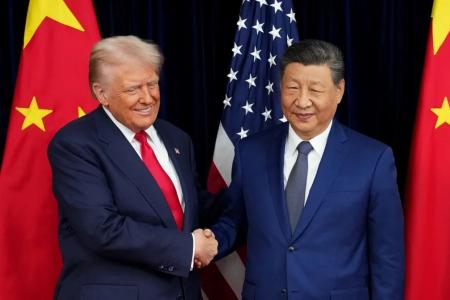 Presidentes Donald Trump e Xi Jinping