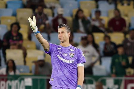 Fábio em ação pelo Fluminense na Libertadores • Lucas Merçon/Fluminense
