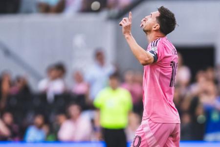 Messi comemora gol pelo Inter Miami