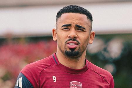 Gabriel Jesus durante sessão de treinamento do Arsenal em 2026