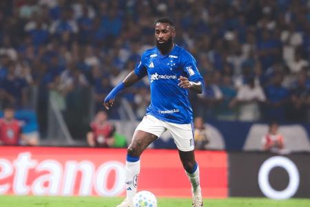 Gerson durante a derrota do Cruzeiro contra o Atlético Mineiro pelo Campeonato Brasileirol em 2026