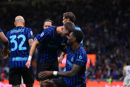 Marcus Thuram comemora gol da Internazionale