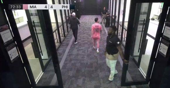Messi sente dores em jogo do Inter Miami • Reprodução/Apple TV