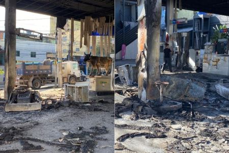 Homem foge da PM, atinge bomba de combustível e incendeia posto na Grande BH; vídeo