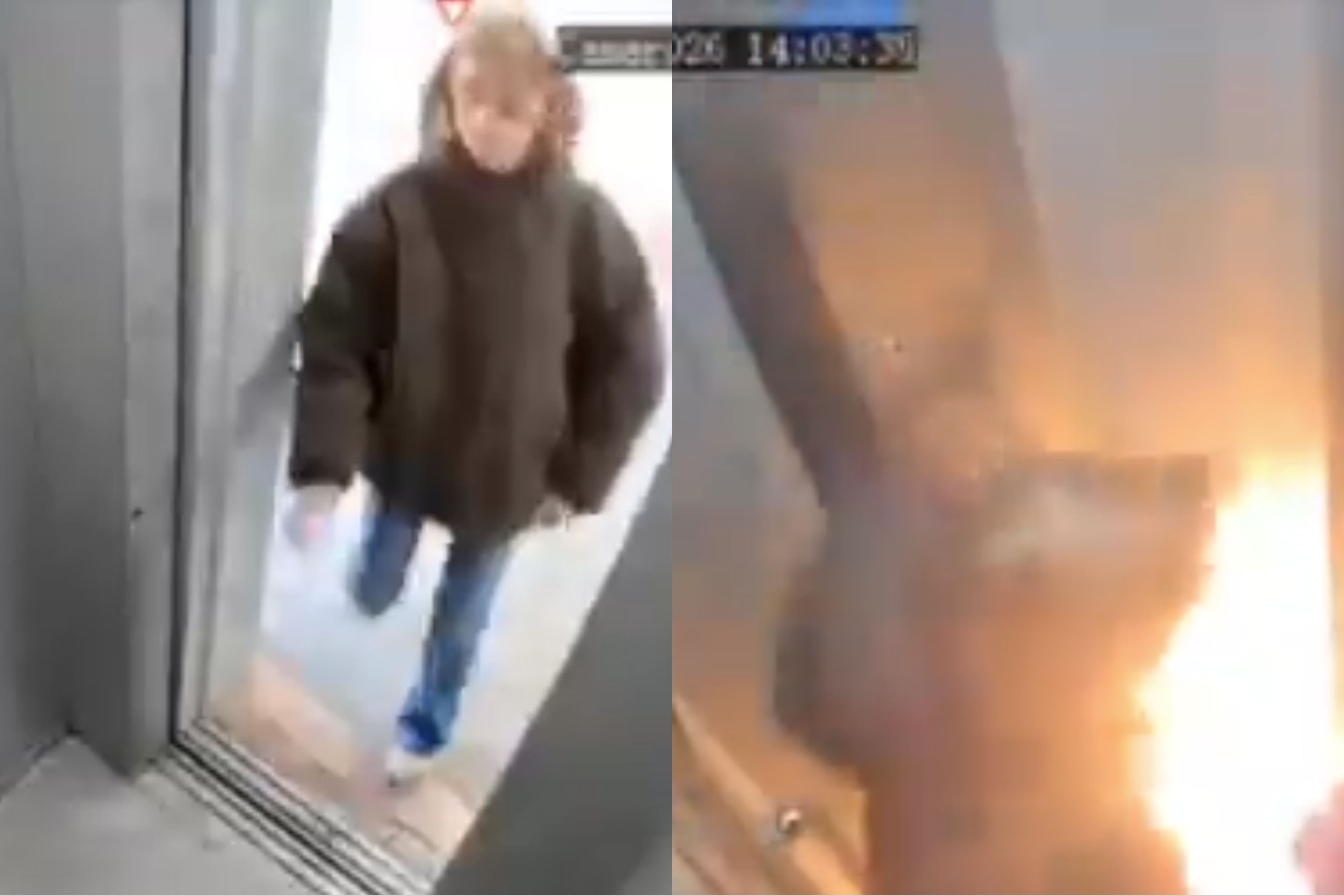 Carregador portátil pega fogo dentro de elevador, e mulher escapa por pouco; veja vídeo